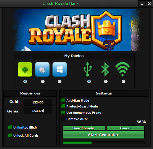 Clash royale hack download pc